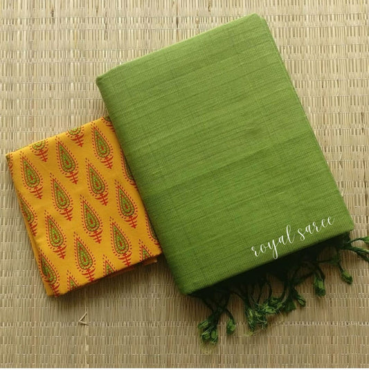 Green Color Chanderi Saree