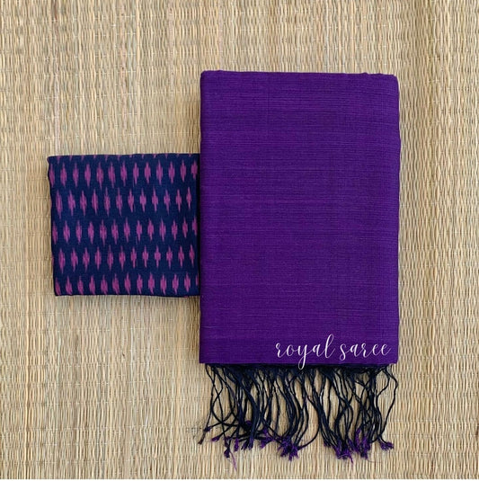 Purple Color Chanderi Saree