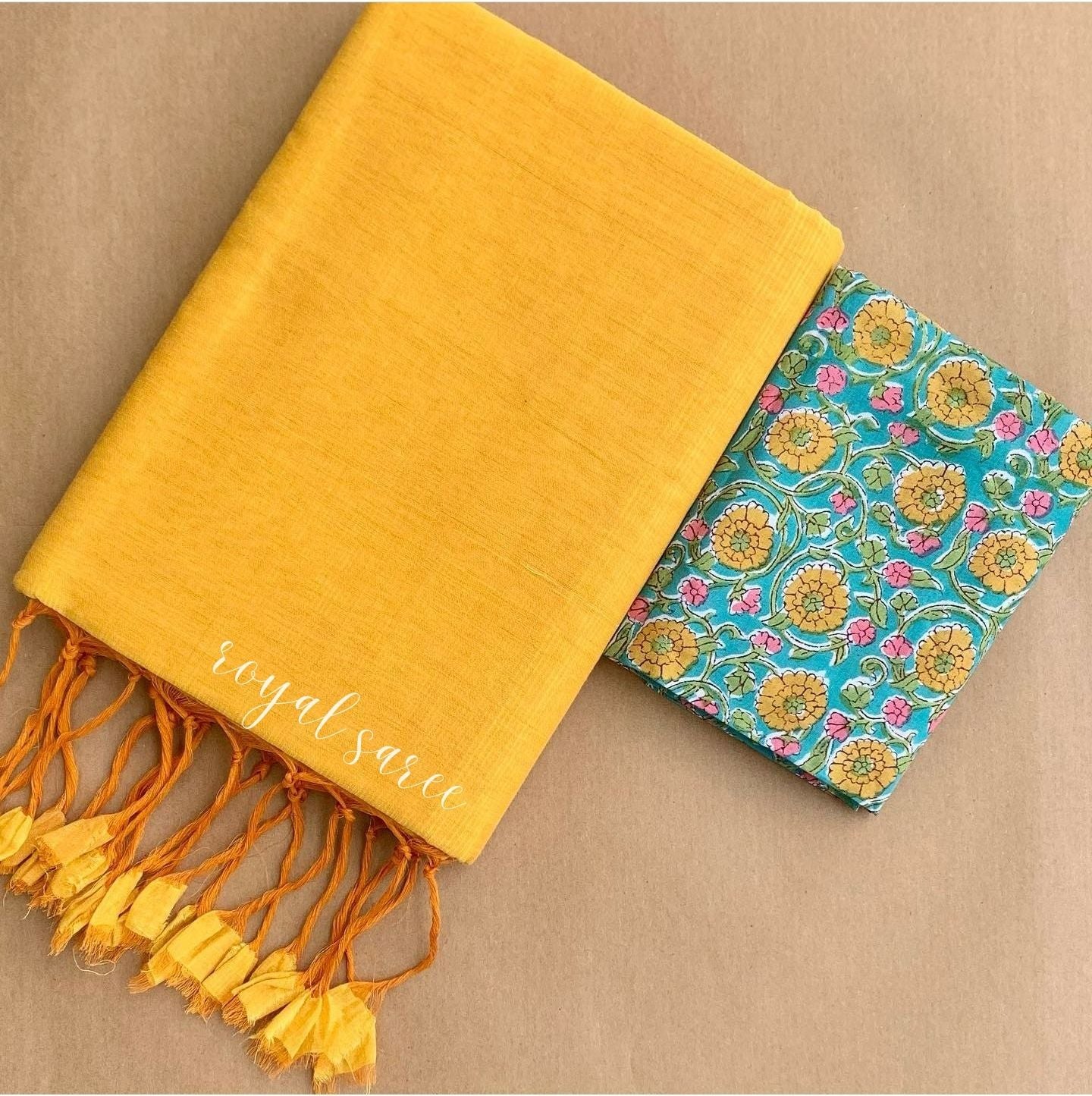 Yellow Color Dola Silk Saree