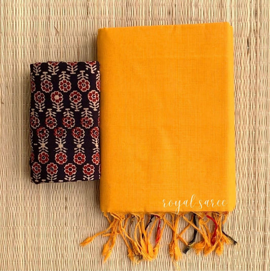 Yellow Color Dola Silk Saree