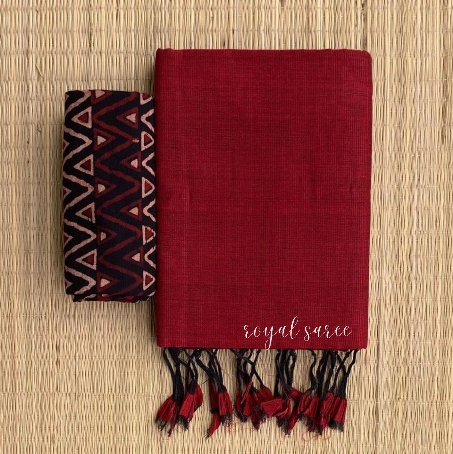 Maroon Color Dola Silk Saree